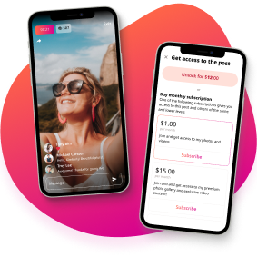 Two mobile phones with your future application